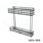 Botellero "Roma" alambre grafito    W=150mm