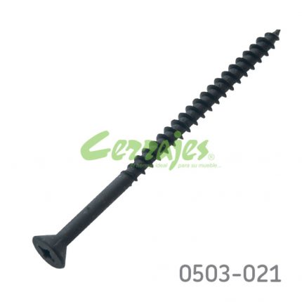 Tornillo cabeza plana "Combi" #14 x4" (101,6 mm) PH3/SQD3Negro con punta