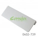 Jaladera Aluminio cc 160 mm L=192 mm 4490 A35 Anodizado natural mate Tornillo M4x25mm