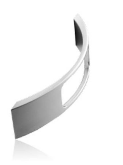 Jaladera Zamak cc 160 mm L=181 mm 4573 Z22 Niquel cepillado Tornillo M4x23 - 25mm