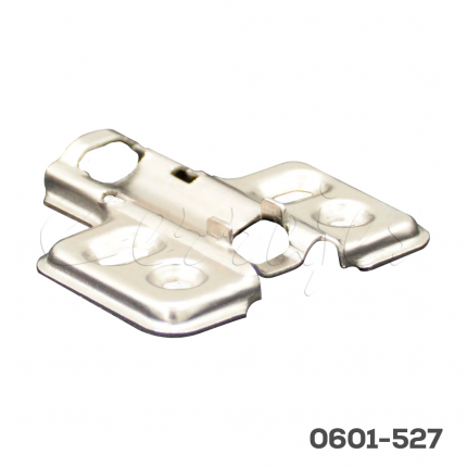 Base para bisagra 0601-526 Cerrajes niquelada H=2mm 37x32mm de enganche rápido