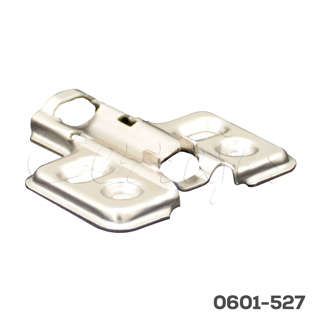 7100bf3856dfe2f4d1af02ab291eb73f0cb3c2c7.png Base para bisagra 0601-526 Cerrajes niquelada H=2mm 37x32mm de enganche rápido - Image 1
