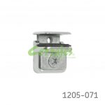 Ménsula p/entrepaño de cristal espesor 5-8mm Italiana Ferramenta "Pull" Zamak Niquelado Cap:20Kg