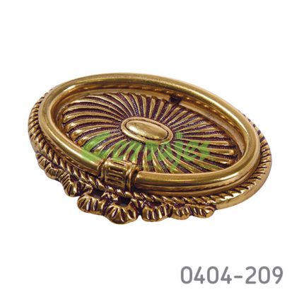 Jaladera de aro Zamak cc 32 mm L=86 mm 2082 Z16 Latón antiguo