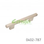 Jaladera barra cuadrada Aluminio cc 128 mm L=188 mm 4609 A22 Niquel cepillado Tornillo M4x25mm