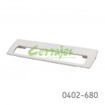 Jaladera Aluminio cc 192 mm L=208 mm 4505 A23 Niquel mate Tornillo M4x25mm