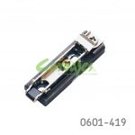 Base para bisagra Salice BAP3R36 "Domi" Titanio H=3mm recta (21+32mm) Zamak enganche rápido
