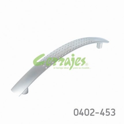 Jaladera Aluminio cc 128 mm L=157 mm 4274 A23 Niquel mate Tornillo M4x25mm