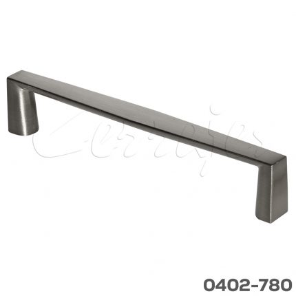 Jaladera Zamak cc 128 mm L=140 mm 4606 Z22 Niquel cepillado Tornillo M4x25mm