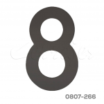 Numero 8 acero inoxidable de 152mm acabado negro mate