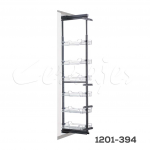 Columna extraíble "Condesa" alambre cromado H=1910 a 2210mm con cierre suave W=400mm