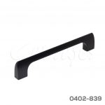Jaladera Aluminio cc 128 mm L=144mm 4710 A91 Negro mate Tornillo M4x25mm