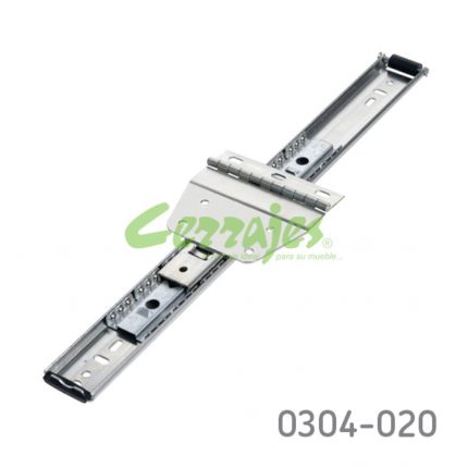 Corredera para puerta instalación lateral KV 8044 Zincada Extensión total