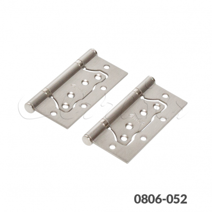 Bisagra biombo Satinada 102x76x2.5 mm (4''x3'') 2BB, caja con 2 bisagras