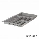 Organizador para cubiertos de cocina Volpato Serie-76 W=900mm Plástico PP Grafito