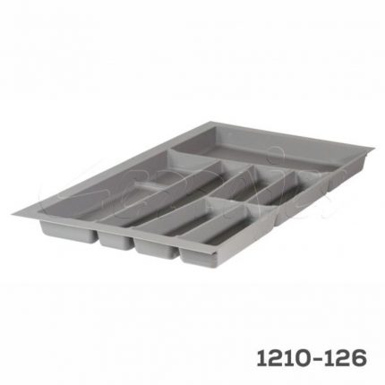 Organizador para cubiertos de cocina Volpato Serie-76 W=900mm Plástico PP Grafito