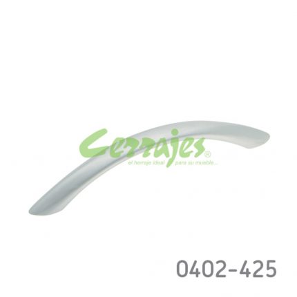 Jaladera Aluminio cc 96 mm L=120 mm 4256 Z09 Cromo mate Tornillo M4x25mm