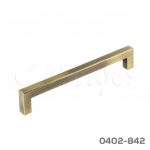 Jaladera Aluminio cc 160 mm L=170 mm 4714 A18 Latón cepillado Tornillo M4x25mm