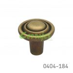 Botón Zamak Ø=25 mm 2039 Z17 Latón antiguo obscuro Tornillo #8-32x1"