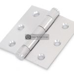 Bisagra de libro 76 x 76 x 2,5 mm acero inoxidable