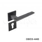 Manija Modelo Gatsby Zamak Negro mate para mecanismo magnético rosetón cuadrado de 5mm