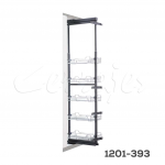 Columna extraíble "Condesa" alambre cromado H=1560 a 1860mm con cierre suave W=400mm