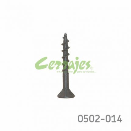 Tornillo para unión de madera cabeza plana "Sinker" #10 x2-1/2" (63,5 mm) PH2 Negro con punta