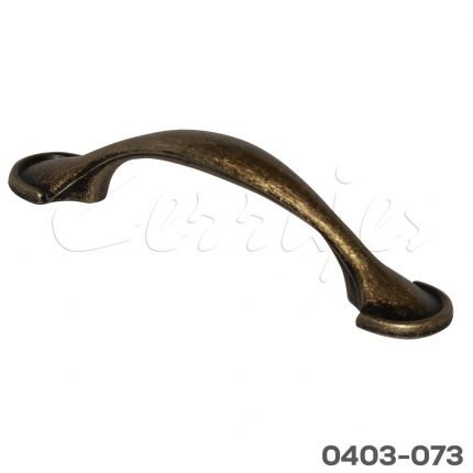 Jaladera Zamak cc 76 mm L=118 mm 3007 Z01 Bronce antiguo Tornillo #8 - 32X1"