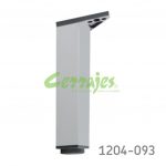 Pata cuadrada de aluminio 40x40 mm H=220 mm para mueble