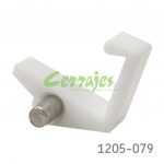 Juego de mensulas plast con  bloqueo al frente 16 mm