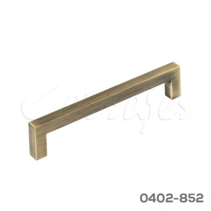 Jaladera Aluminio cc 128 mm L=138 mm 4718 A18 Latón cepillado Tornillo M4x25mm