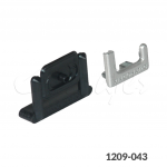 Bolsa de accesorios para jaladera "Syma14" Gris Plata mate (2 cubiertas + 2 clips + 2 tornillos)
