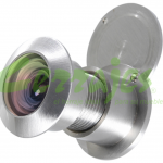 Mirilla zamac 240° cristal Ø28 mm L=40-55 mm niquel satinado