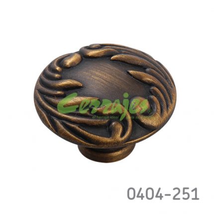 Botón Zamak Ø=32 mm 2103 Z17 Latón antiguo obscuro