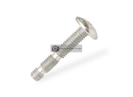 Tornillo recortable para jaladera M4 L=22 mm Paso 0,7 mm PH2/SL Zincado sin punta