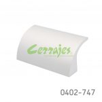 Jaladera Aluminio cc 32 mm L=64 mm 4498 A35 Anodizado natural mate Tornillo M4x25mm