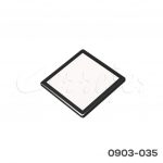 Luminaria Led Mod. Quadrato PLC100 12 VCD-3 W, 100*100*8 mm, 3000°K, montaje superficial, negro