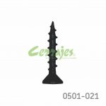Tornillo para fijación de herraje cabeza plana "Gripper" #8 x1" (25,4 mm) PH2 Negro con punta
