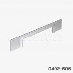 Jaladera Zamak cc 160 mm L=240 mm 4394 Z23 Niquel mate Tornillo M4x25mm