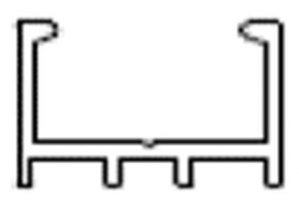 Perfil de alojamiento de aluminio "Flex&Lux" para tira LED (Máx.30W/m) para 0903-011 L=3,0m