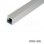 Perfil 4021 19x20 mm para cristal L=3m E16 Aluminio anodizado natural mate