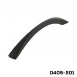 Jaladera Zamak cc 128 mm L=156 mm 4690 Z91 Negro mate Tornillo M4x25mm