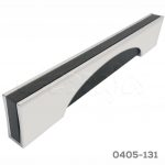 Jaladera Aluminio cc 160 mm L=190 mm 4630 Z81 Cromo con negro Tornillo M4x25mm