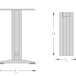 Base gea con forro l h 695x l 460 mm antracita