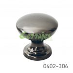 Botón Zamak Ø=24 mm 4004 Z08 Cromo negro Tornillo M4x25mm
