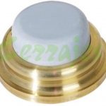 Tope boton para pueta diametro 28 mm dorado