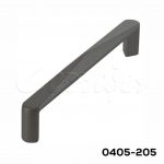 Jaladera Zamak cc 128 mm L=138 mm 4692 Z94 Gris noche Tornillo M4x25mm