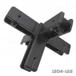 Unión 5 lados Cerrajes "Sistema 20-20" Zamak Negro