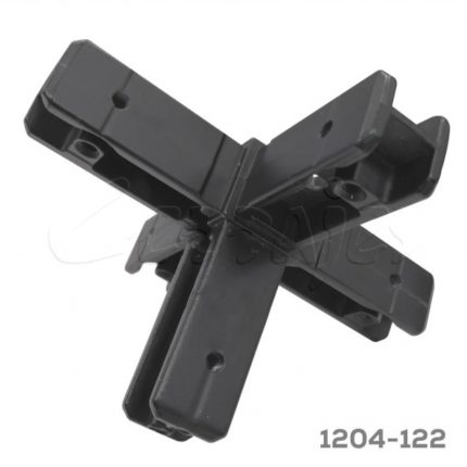 Unión 5 lados Cerrajes "Sistema 20-20" Zamak Negro