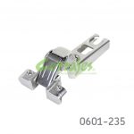 Bisagra para puerta de aluminio enrasada FGV "MS41" "Slide On" 11x41.5mm cuello 15 105° niquelada